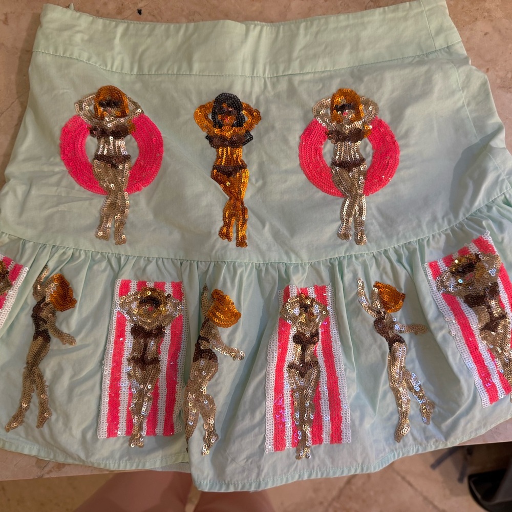 QUEEN OF SPARKLES Mini Skirt with Graphic Print - Picture 5 of 5